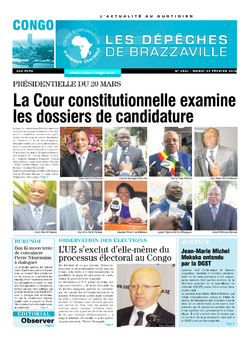 Les Dépêches de Brazzaville : Édition brazzaville du 23 février 2016