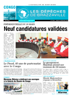 Les Dépêches de Brazzaville : Édition brazzaville du 25 février 2016