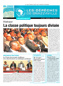 Les Dépêches de Brazzaville : Édition kinshasa du 26 février 2016