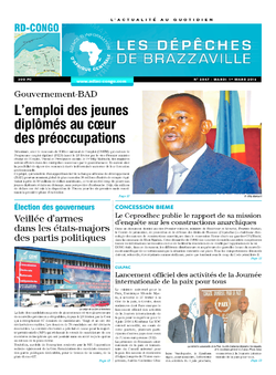 Les Dépêches de Brazzaville : Édition kinshasa du 01 mars 2016