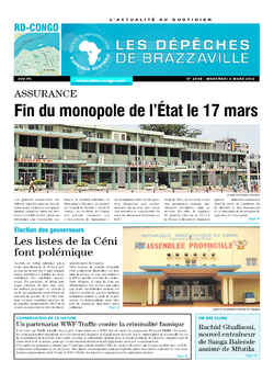 Les Dépêches de Brazzaville : Édition kinshasa du 02 mars 2016