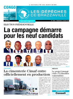 Les Dépêches de Brazzaville : Édition brazzaville du 04 mars 2016