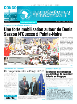 Les Dépêches de Brazzaville : Édition brazzaville du 07 mars 2016
