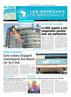 Les Dépêches de Brazzaville : Édition kinshasa du 11 mars 2016