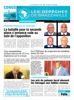 Les Dépêches de Brazzaville : Édition brazzaville du 17 mars 2016