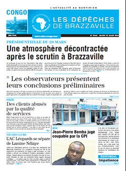 Les Dépêches de Brazzaville : Édition brazzaville du 22 mars 2016