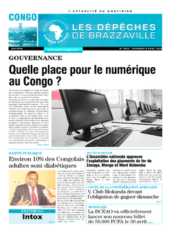 Les Dépêches de Brazzaville : Édition brazzaville du 08 avril 2016