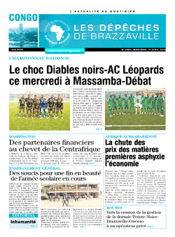 Les Dépêches de Brazzaville : Édition brazzaville du 13 avril 2016