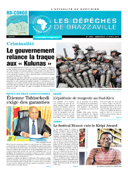 Les Dépêches de Brazzaville : Édition kinshasa du 13 avril 2016
