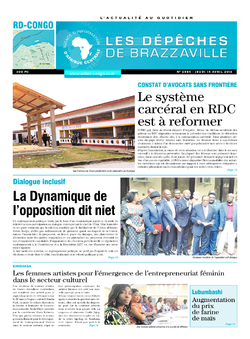 Les Dépêches de Brazzaville : Édition kinshasa du 14 avril 2016