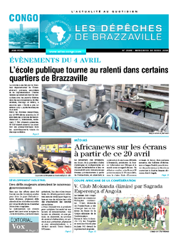 Les Dépêches de Brazzaville : Édition brazzaville du 20 avril 2016