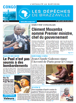 Les Dépêches de Brazzaville : Édition brazzaville du 25 avril 2016