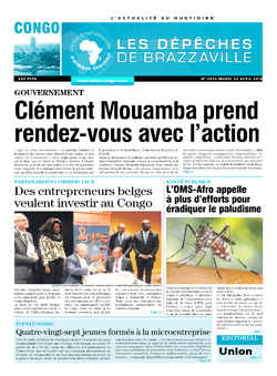 Les Dépêches de Brazzaville : Édition brazzaville du 26 avril 2016