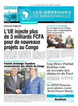 Les Dépêches de Brazzaville : Édition brazzaville du 27 avril 2016