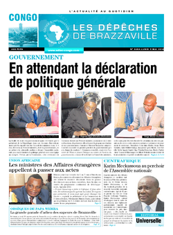 Les Dépêches de Brazzaville : Édition brazzaville du 09 mai 2016