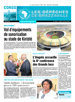 Les Dépêches de Brazzaville : Édition brazzaville du 13 juin 2016