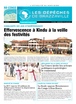 Les Dépêches de Brazzaville : Édition kinshasa du 29 juin 2016