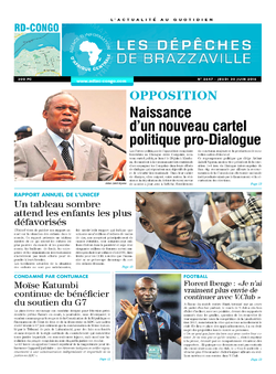 Les Dépêches de Brazzaville : Édition kinshasa du 30 juin 2016