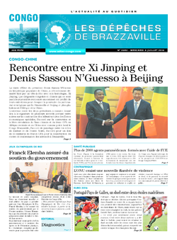 Les Dépêches de Brazzaville : Édition brazzaville du 06 juillet 2016