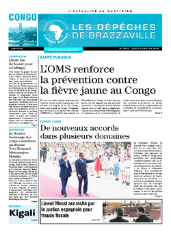 Les Dépêches de Brazzaville : Édition brazzaville du 07 juillet 2016