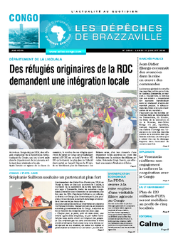 Les Dépêches de Brazzaville : Édition brazzaville du 11 juillet 2016