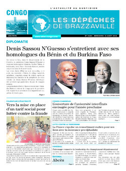 Les Dépêches de Brazzaville : Édition brazzaville du 10 août 2016