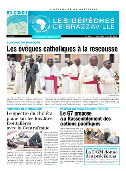 Les Dépêches de Brazzaville : Édition kinshasa du 12 août 2016