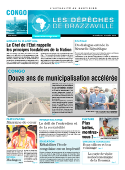 Les Dépêches de Brazzaville : Édition brazzaville du 15 août 2016