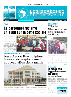 Les Dépêches de Brazzaville : Édition brazzaville du 26 août 2016