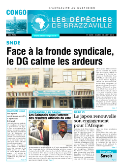 Les Dépêches de Brazzaville : Édition brazzaville du 30 août 2016