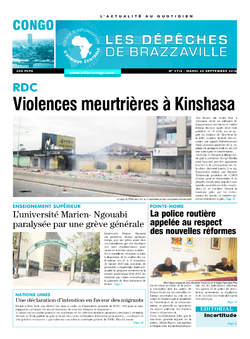 Les Dépêches de Brazzaville : Édition brazzaville du 20 septembre 2016