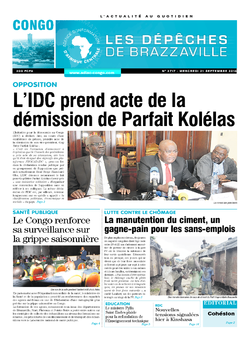 Les Dépêches de Brazzaville : Édition brazzaville du 21 septembre 2016