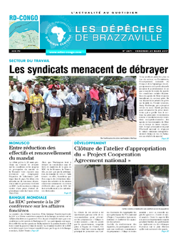Les Dépêches de Brazzaville : Édition kinshasa du 24 mars 2017