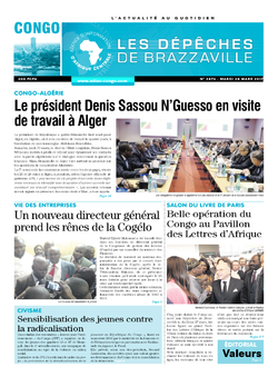 Les Dépêches de Brazzaville : Édition brazzaville du 28 mars 2017