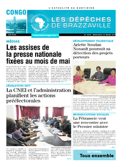 Les Dépêches de Brazzaville : Édition brazzaville du 29 mars 2017