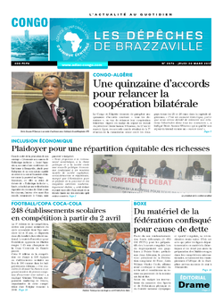 Les Dépêches de Brazzaville : Édition brazzaville du 30 mars 2017