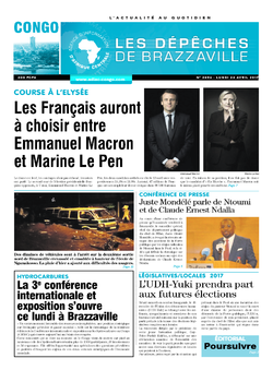 Les Dépêches de Brazzaville : Édition brazzaville du 24 avril 2017
