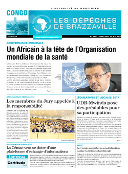 Les Dépêches de Brazzaville : Édition brazzaville du 24 mai 2017