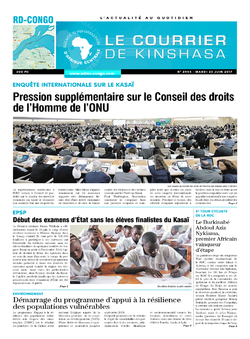 Les Dépêches de Brazzaville : Édition le courrier de kinshasa du 20 juin 2017