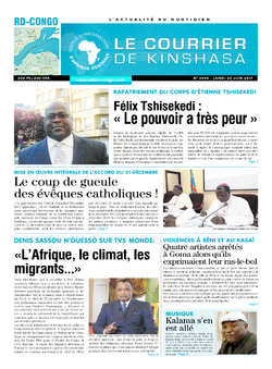 Les Dépêches de Brazzaville : Édition le courrier de kinshasa du 26 juin 2017