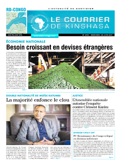 Les Dépêches de Brazzaville : Édition le courrier de kinshasa du 28 juin 2017