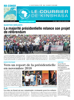 Les Dépêches de Brazzaville : Édition le courrier de kinshasa du 29 juin 2017