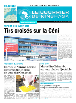 Les Dépêches de Brazzaville : Édition le courrier de kinshasa du 11 juillet 2017