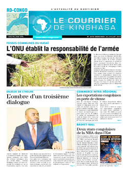 Les Dépêches de Brazzaville : Édition le courrier de kinshasa du 27 juillet 2017
