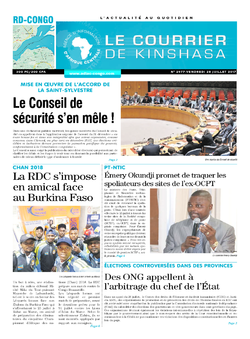 Les Dépêches de Brazzaville : Édition le courrier de kinshasa du 28 juillet 2017