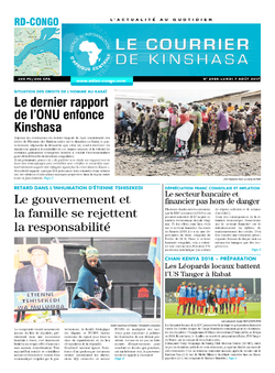 Les Dépêches de Brazzaville : Édition le courrier de kinshasa du 07 août 2017