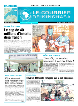 Les Dépêches de Brazzaville : Édition le courrier de kinshasa du 24 août 2017