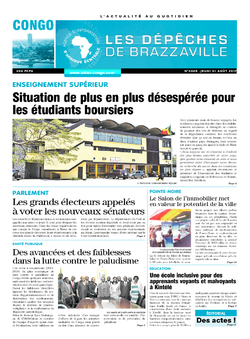 Les Dépêches de Brazzaville : Édition brazzaville du 31 août 2017
