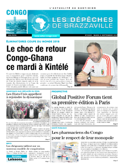 Les Dépêches de Brazzaville : Édition brazzaville du 05 septembre 2017