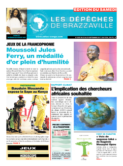 Les Dépêches de Brazzaville : Édition du 6e jour du 23 septembre 2017